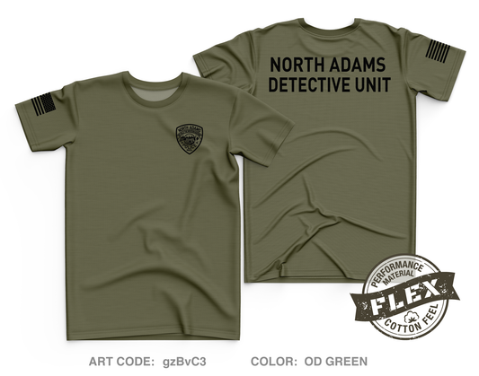 North Adams Police Detective Unit Core Men's SS Flex Performance Tee - gzBvC3