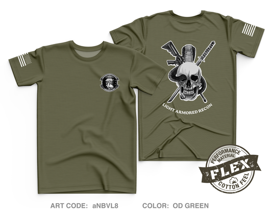 1st Platoon C Company 4th LAR Core Men's SS Flex Performance Tee - aNBVL8