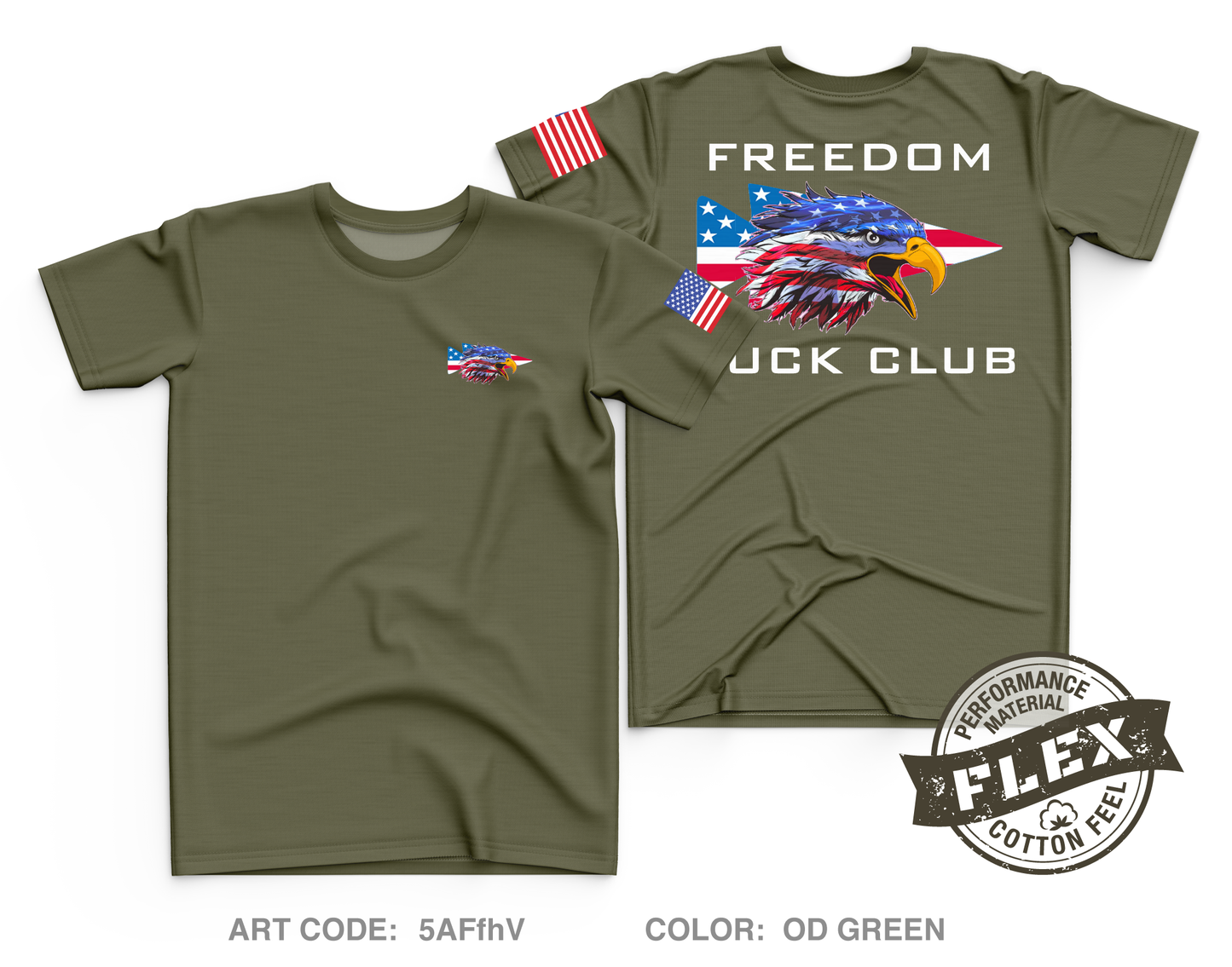 Freedom Ruck Club Core Men's SS Flex Performance Tee - 5AFfhV