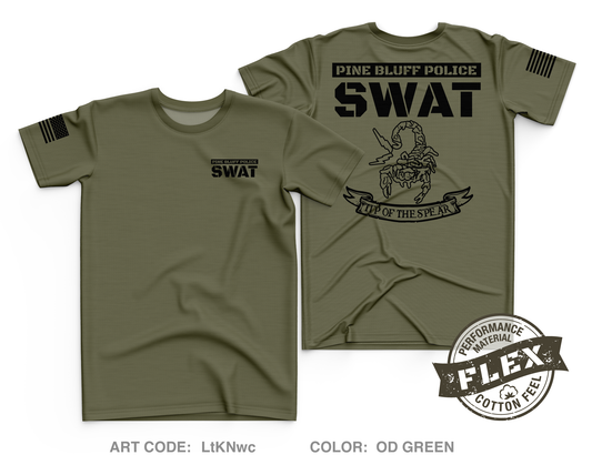 Pine Bluff Police SWAT Core Men's SS Flex Performance Tee - LtKNwc