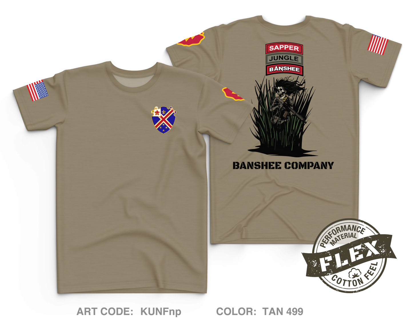 B Co, 29th Beb, 3IBCT, 25 ID Core Men's SS Flex Performance Tee - KUNFnp