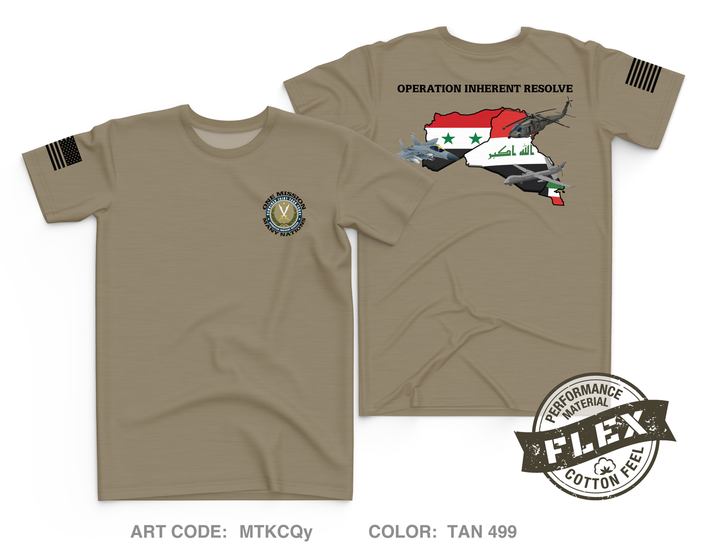 CJTF-OIR CJ33|CJOC Core Men's SS Flex Performance Tee - MTKCQy