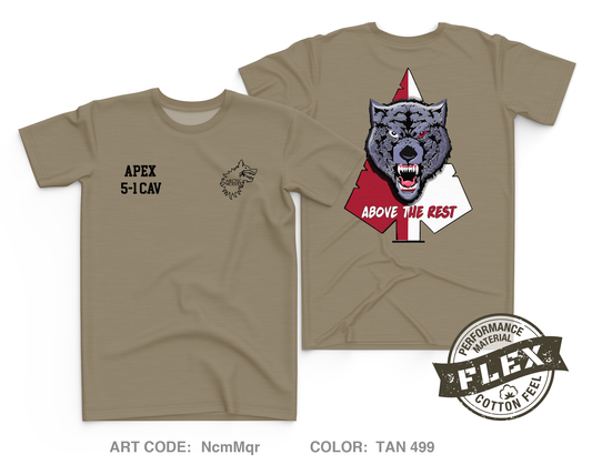 A TRP, 5-1 CAV, 1|11 ABN DIV Core Men's SS Flex Performance Tee - NcmMqr