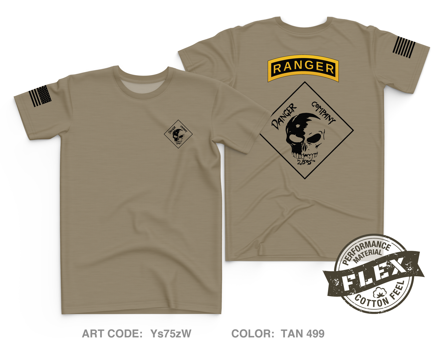 D Co 2|505th PIR Core Men's SS Flex Performance Tee - Ys75zW