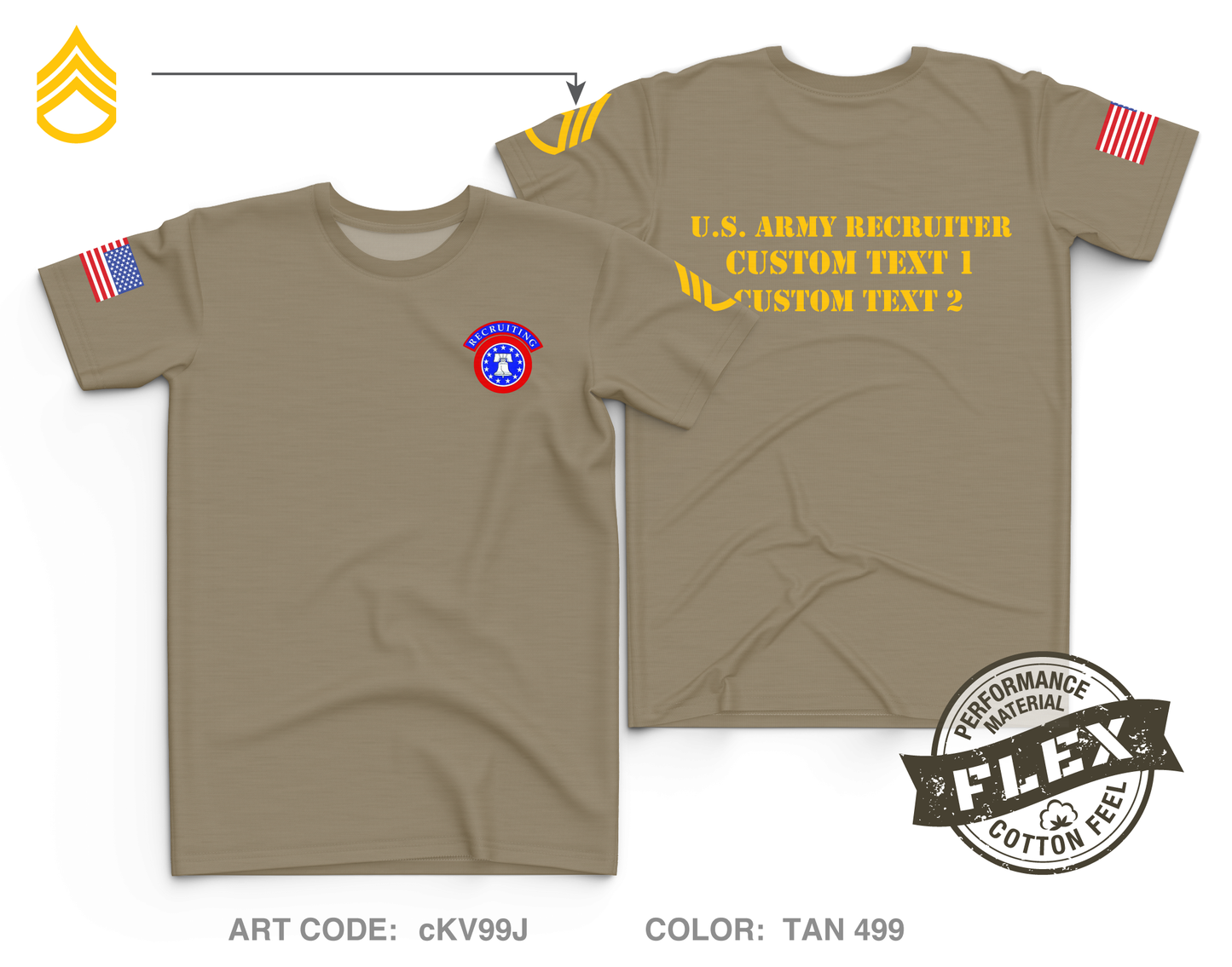 CUSTOM Kalamazoo Recruiting Station Core Men's SS Flex Performance Tee - cKV99J