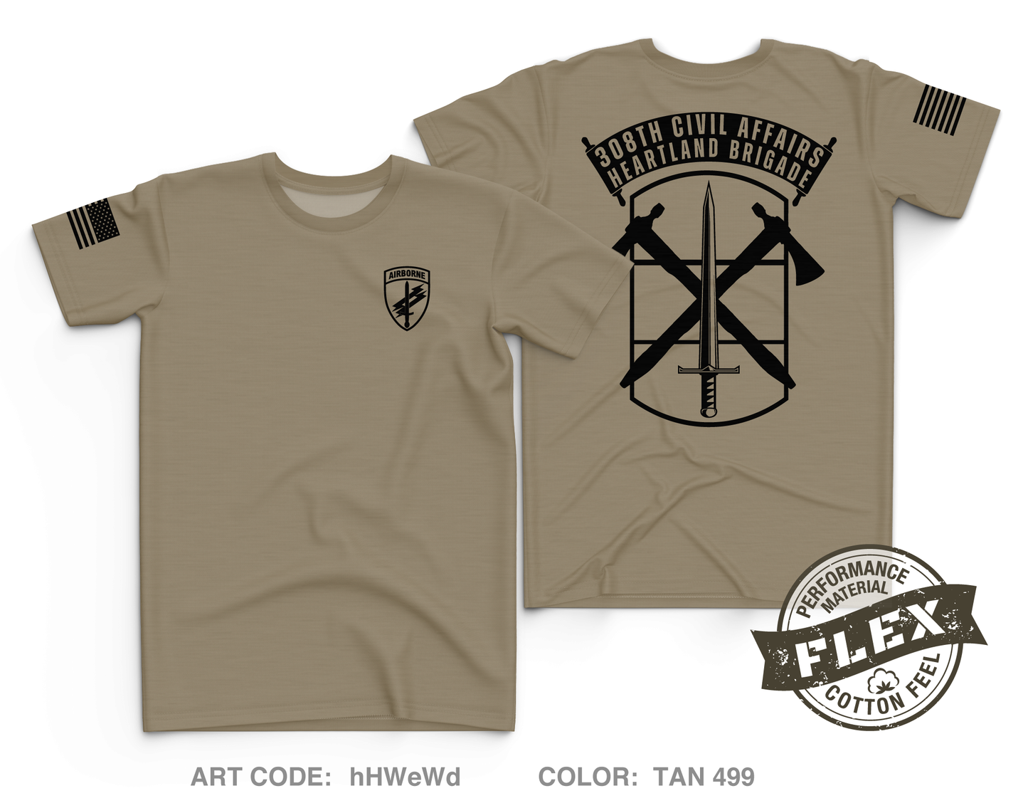 308th Civil Affairs Brigade Core Men's SS Flex Performance Tee - hHWeWd