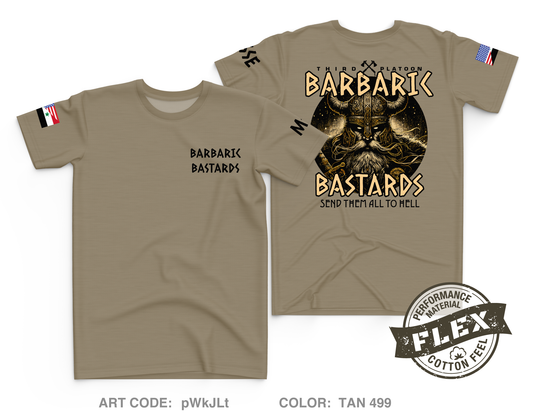 Bastards barbaric Core Men's SS Flex Performance Tee - pWkJLt