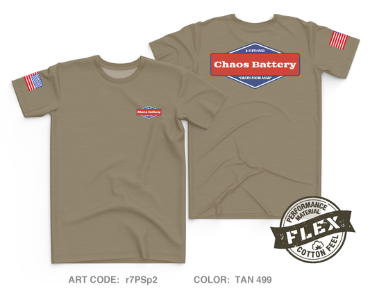 Charlie Battery, 3RD Battalion 112TH Field Artillery Regiment Core Men's SS Flex Performance Tee - r7PSp2