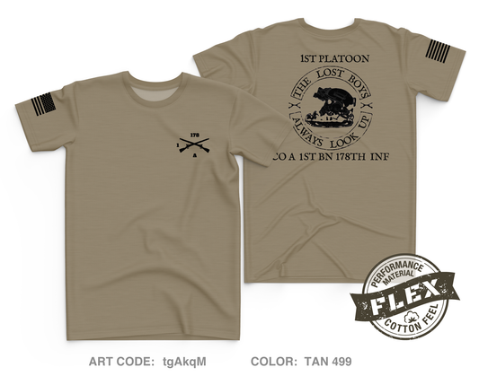 A Co, 1 BN, 178th IN Core Men's SS Flex Performance Tee - tgAkqM