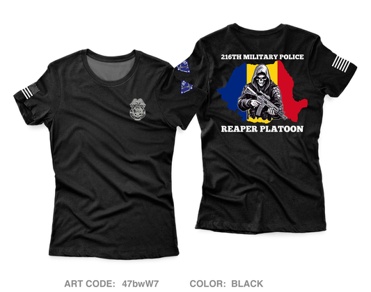 1st PLT, 216th MP CO Core Women's SS Performance Tee - 47bwW7