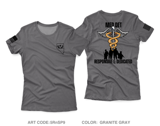 Nevada Army National Guard Medical Detachment Core Women's SS Performance Tee - 5RnSP9