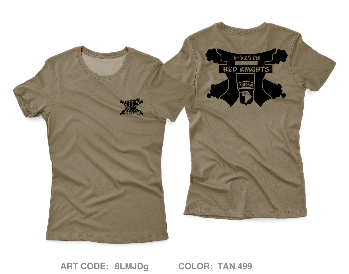 3-320th Field Artillery Battalion "Red Knight Rakkasans" Fundraising Collection Core Women's SS Performance Tee - 8LMJDg