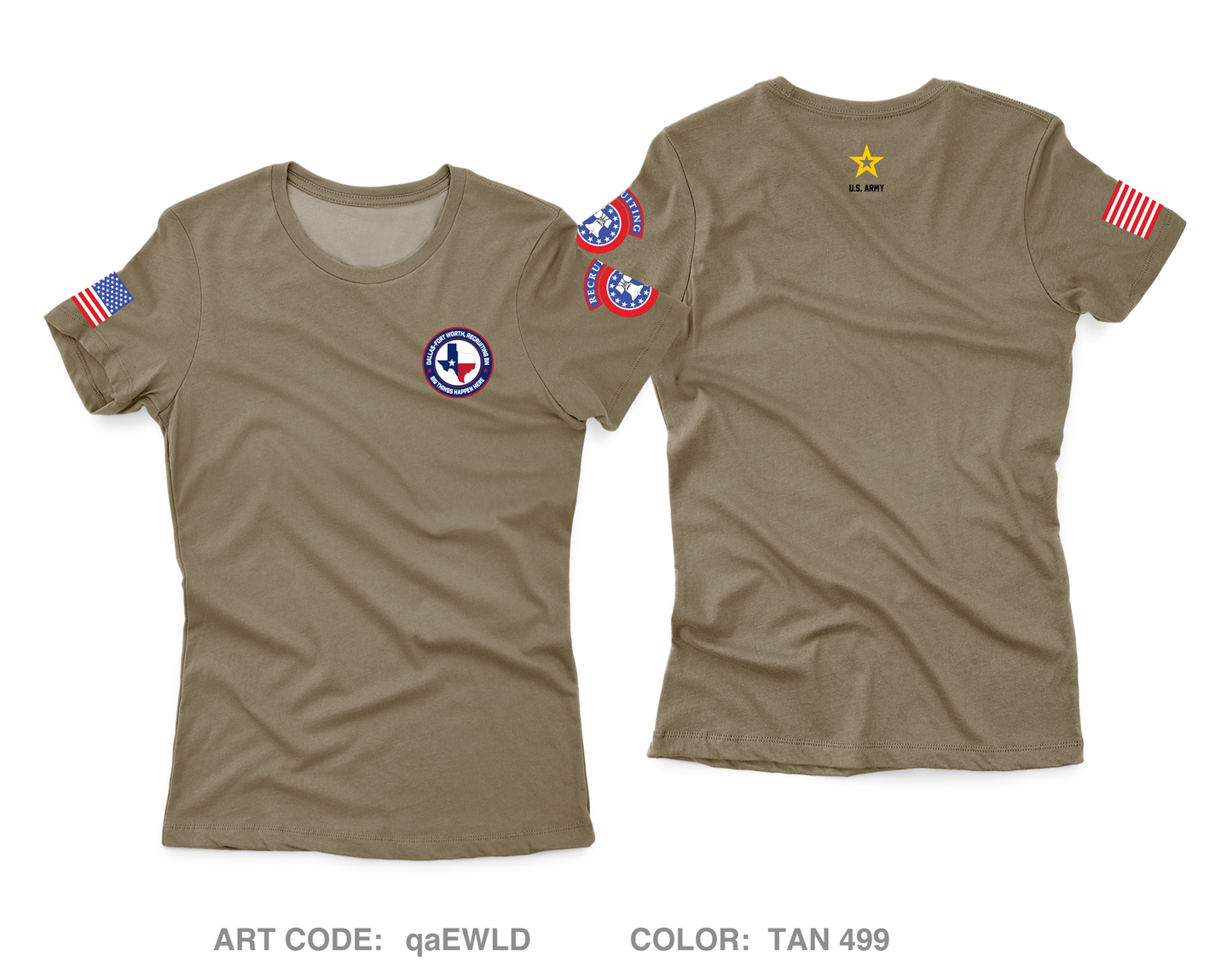 Dallas Fort Worth Recruiting Battalion Core Women's SS Performance Tee - qaEWLD