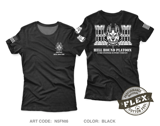 3 PLT, 523rd ESC, 84th EN BN, 130th EN BDE Women's SS Flex Performance Tee - N5FNt6