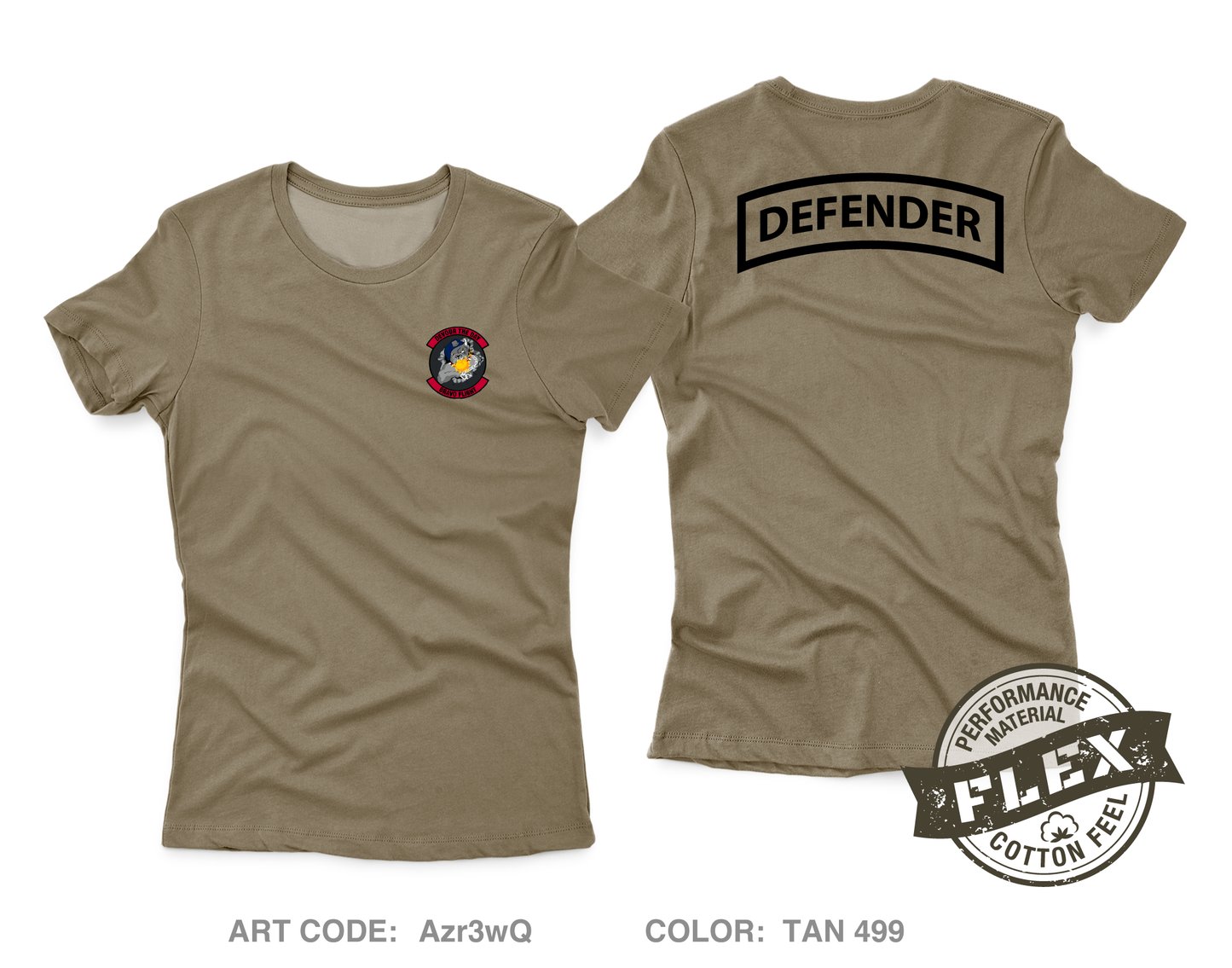 627th Security Force Squadron Core Women's SS Flex Performance Tee - Azr3wQ