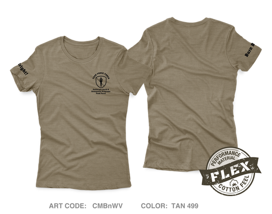 California Military Department - Youth & Community Programs Task Force Women's SS Flex Performance Tee - CMBnWV