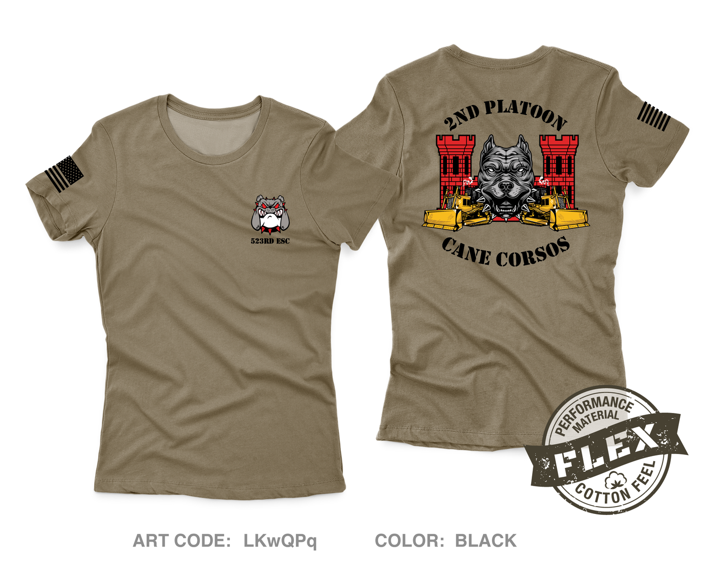 523rd ESC, 84th EN BN - Second platoon Core Women's SS Flex Performance Tee - LKwQPq