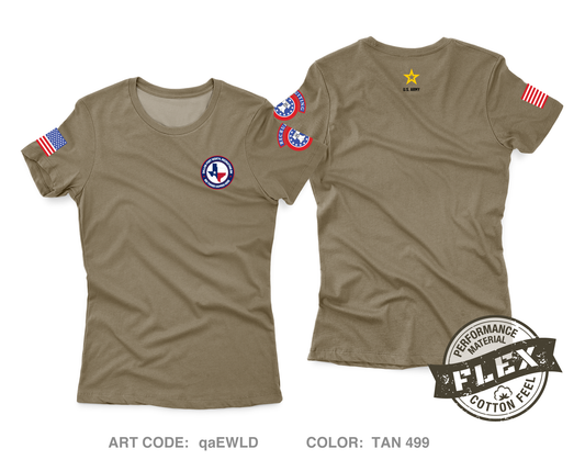 Dallas Fort Worth Recruiting Battalion Women's SS Flex Performance Tee - qaEWLD