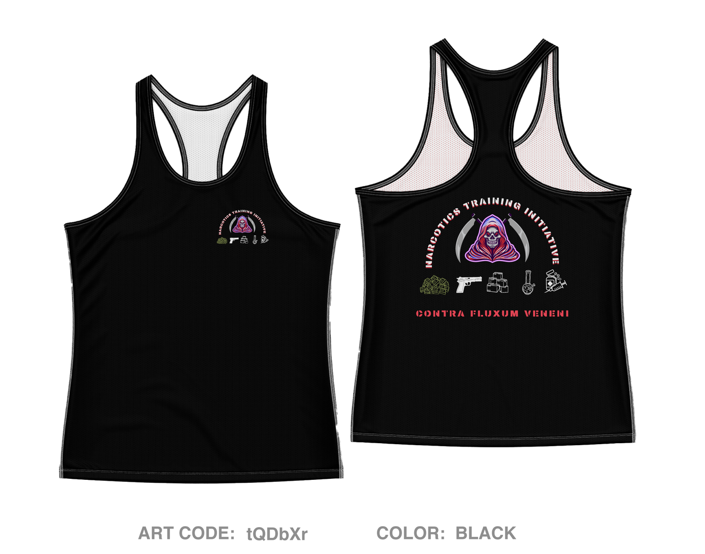 Narcotics Training Initiative Core Women's Performance Tank Top - tQDbXr