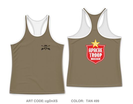 A Troop 1|124th Cavalry Reg Core Women's Performance Tank Top - cgDnXS