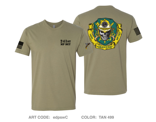 241st Military Police DET Comfort Unisex Cotton SS Tee - edpswC