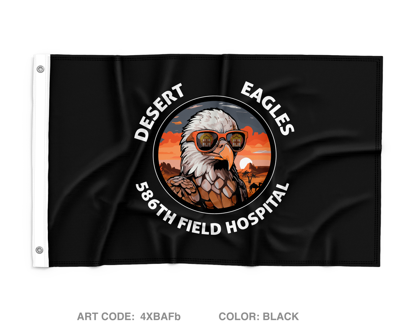 586th Field Hospital Wall Flag - 4XBAFb