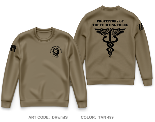 425th Medical Detachment Core Men's Crewneck Performance Sweatshirt - DRwmfS