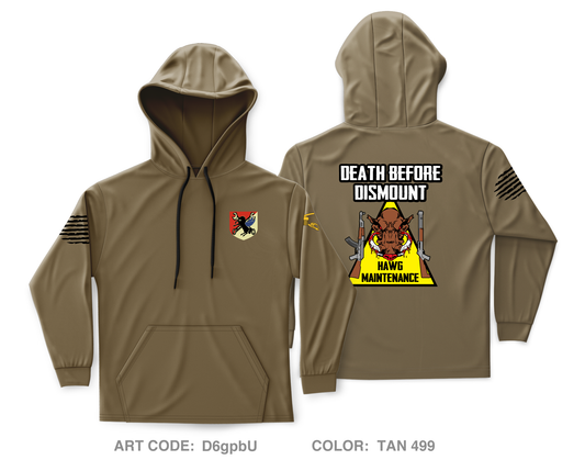 Hawg maint, HHT, 2-11th ACR, 11th ACR Core Men's Hooded Performance Sweatshirt - D6gpbU