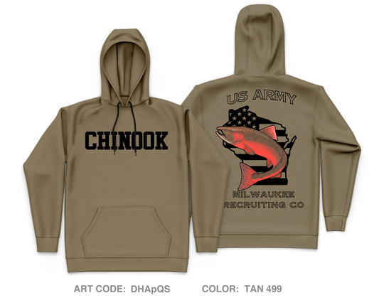 Chinook Co Core Men's Hooded Performance Sweatshirt - DHApQS