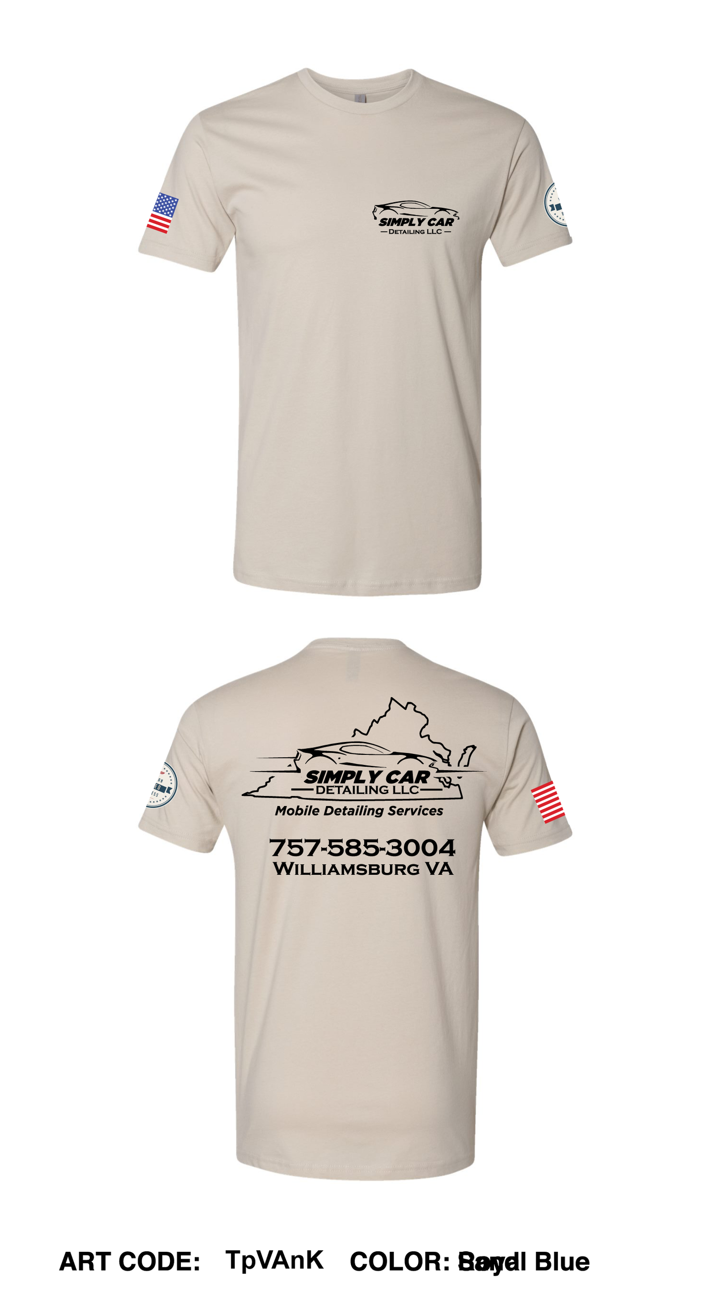 Simply Car Detailing LLC Comfort Unisex Cotton SS Tee - TpVAnK