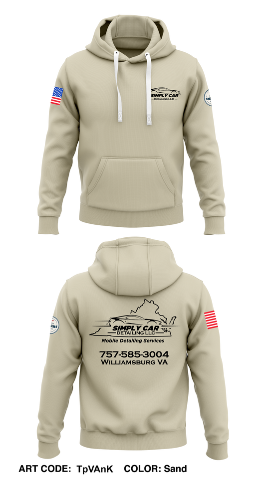 Simply Car Detailing LLC  Core Men's Hooded Performance Sweatshirt - TpVAnK