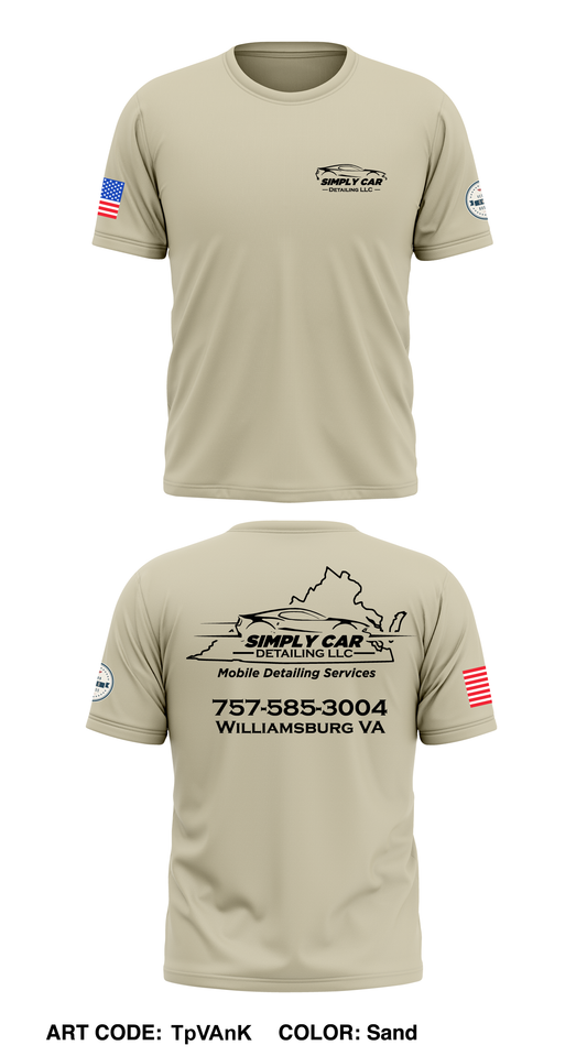 Simply Car Detailing LLC Core Men's SS Performance Tee - TpVAnK