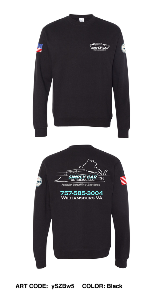 Simply Car Detailing LLC Core Men's Crewneck Performance Sweatshirt - ySZBw5