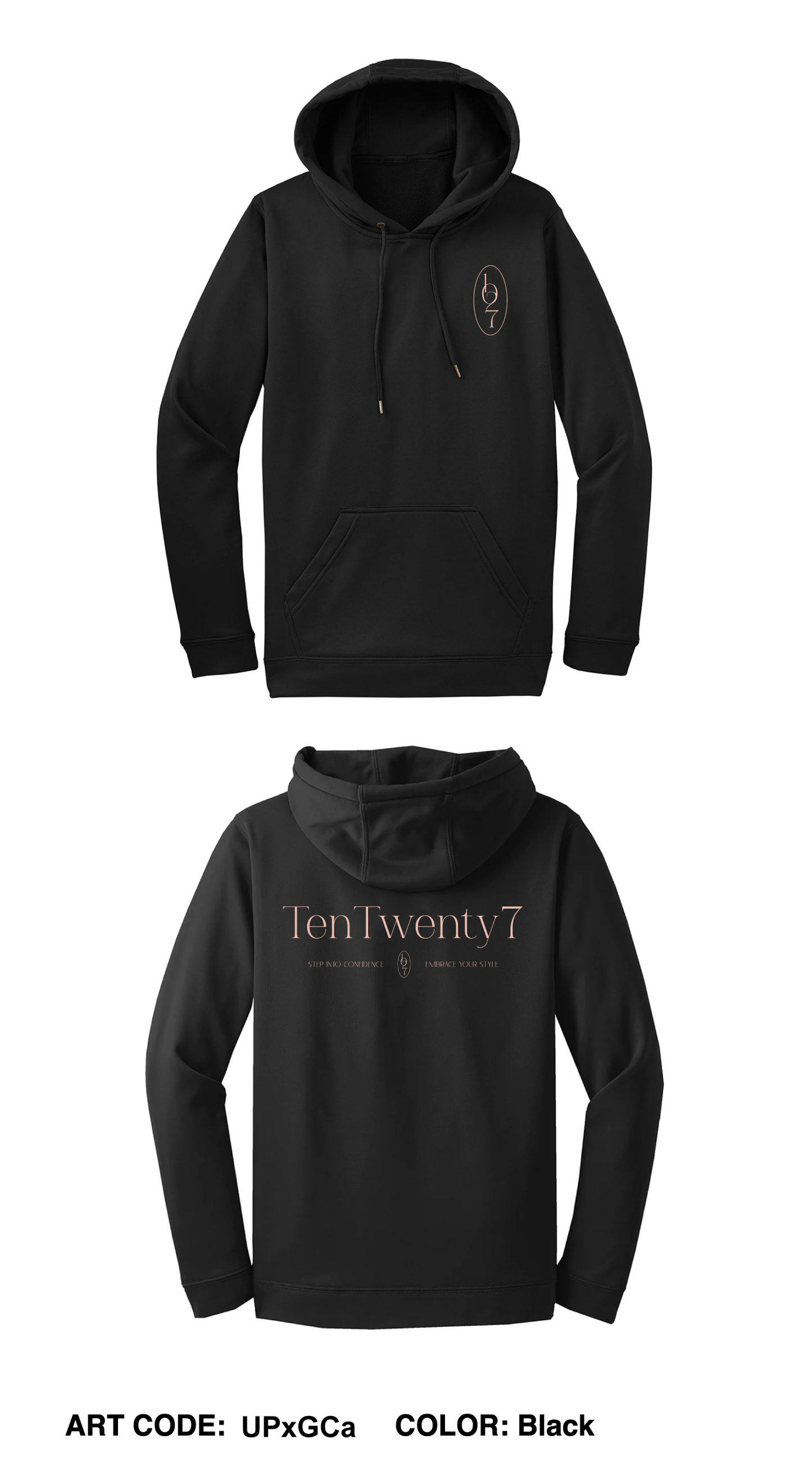 TenTwenty7 Comfort Unisex Hooded Sweatshirt - UPxGCa