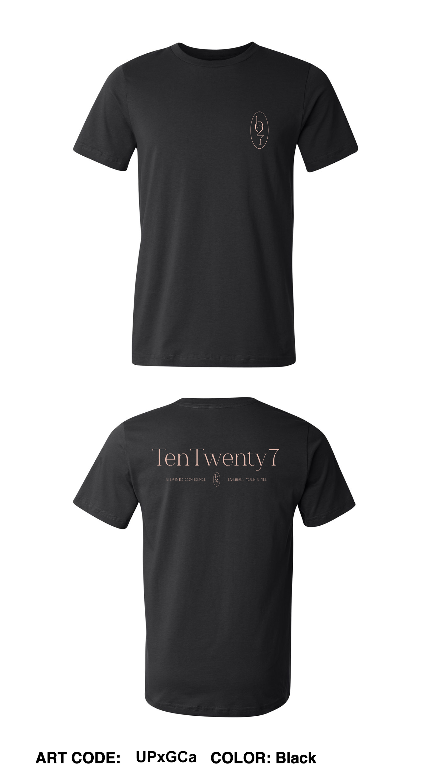 TenTwenty7 Comfort Unisex Cotton SS Tee - UPxGCa