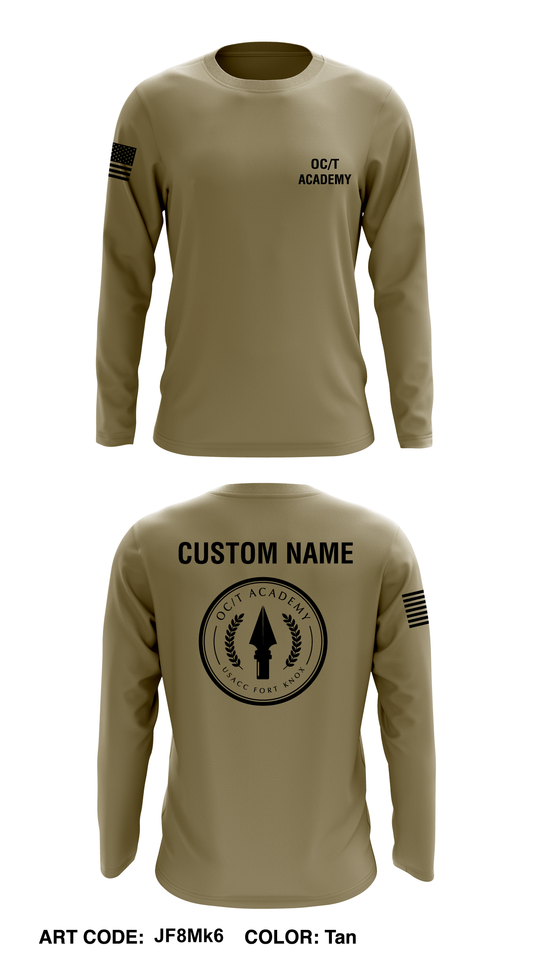 CUSTOM USACC OC-T Academy Core Men's LS Performance Tee - JF8Mk6