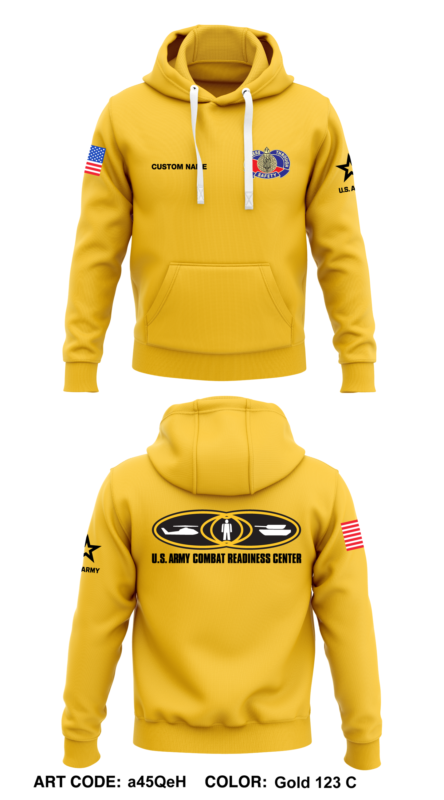 CUSTOM USACRC  Core Men's Hooded Performance Sweatshirt - a45QeH