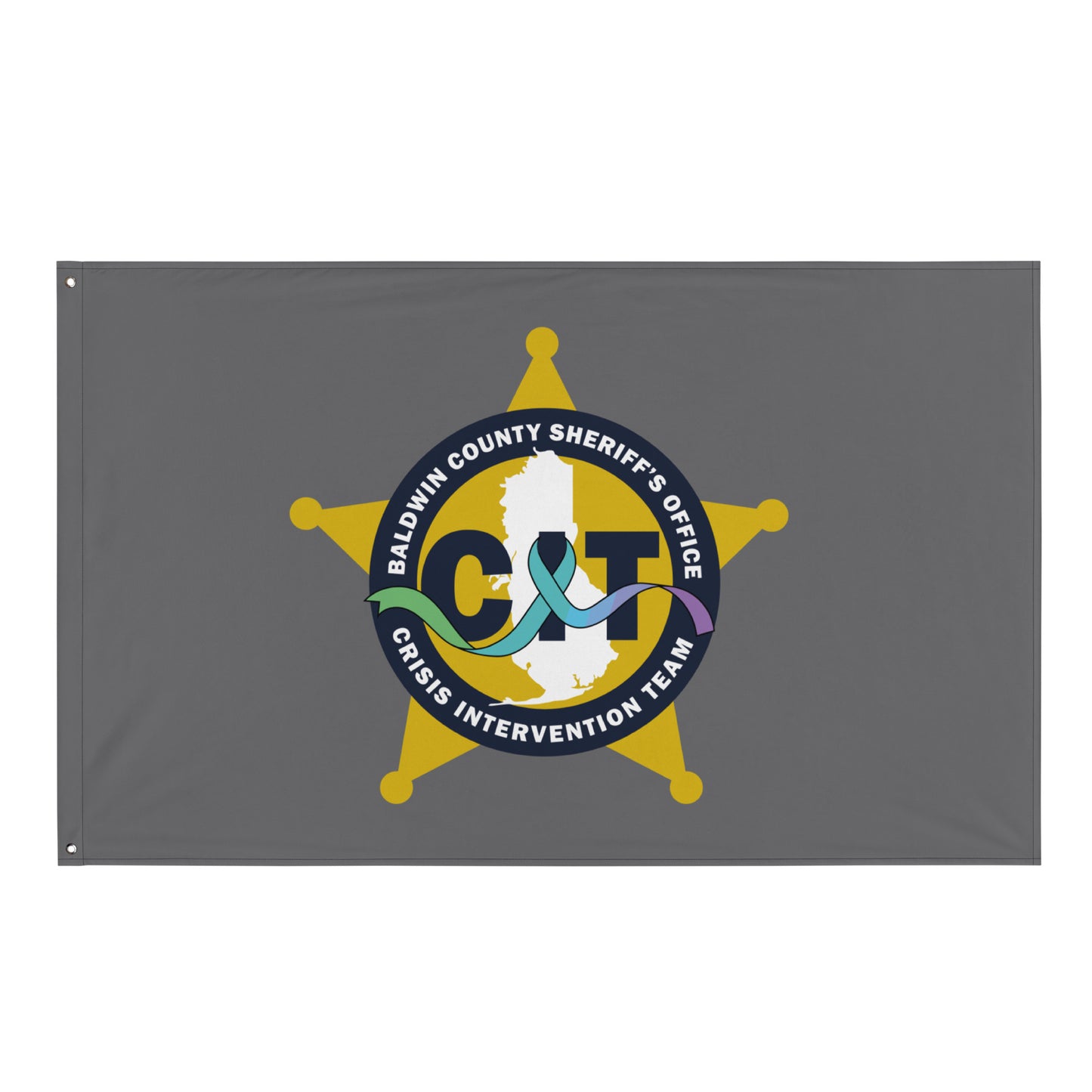 Baldwin County Sheriff’s Office Crisis Intervention Team Rugged 3'x5' Wall Flag - fKwaQs