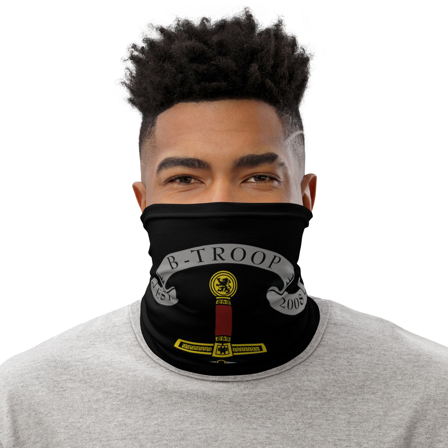 Joint Communications Unit, B Troop Emblem Shield Neck Gaiter - ggWKmU