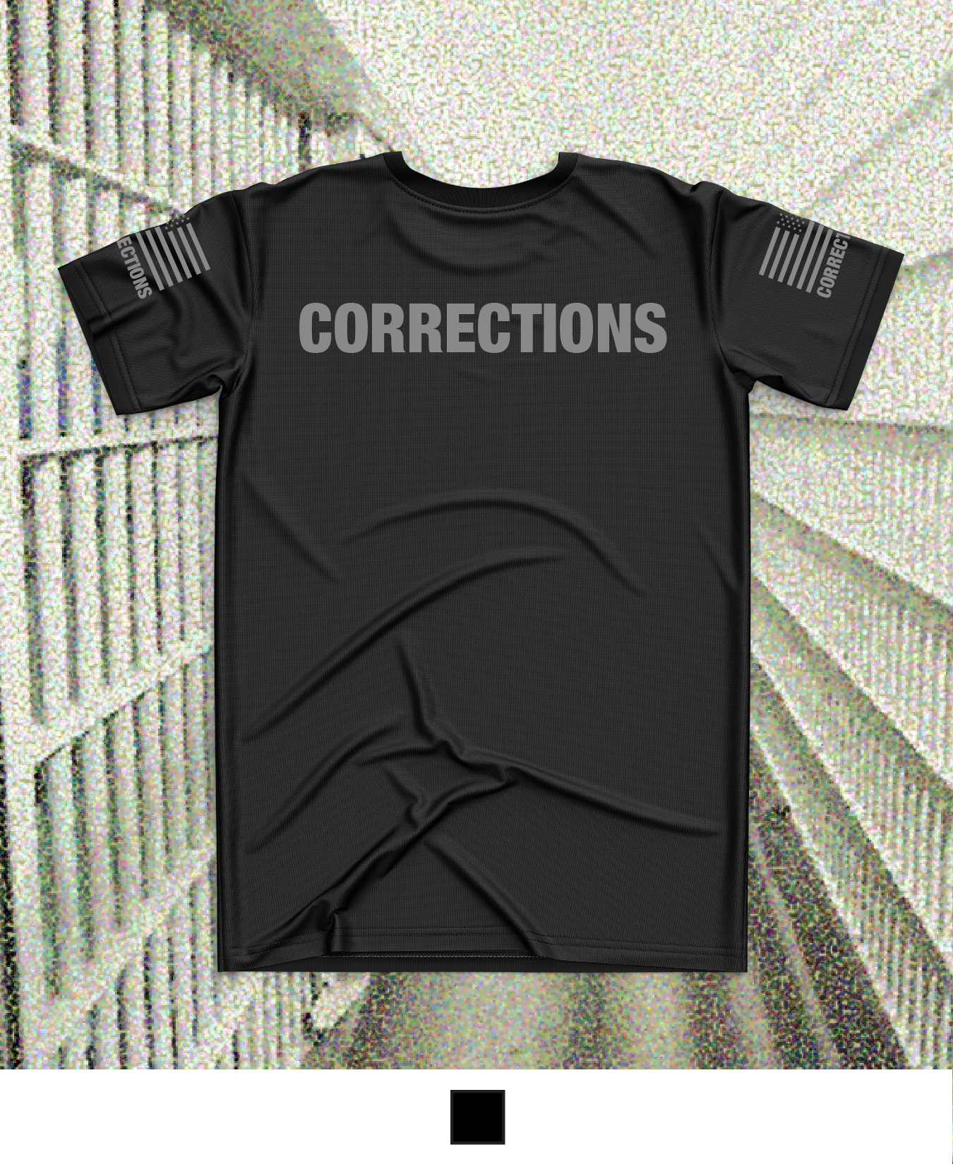 CUSTOM Emblem Core Men's SS Performance Tee - Corrections Gray