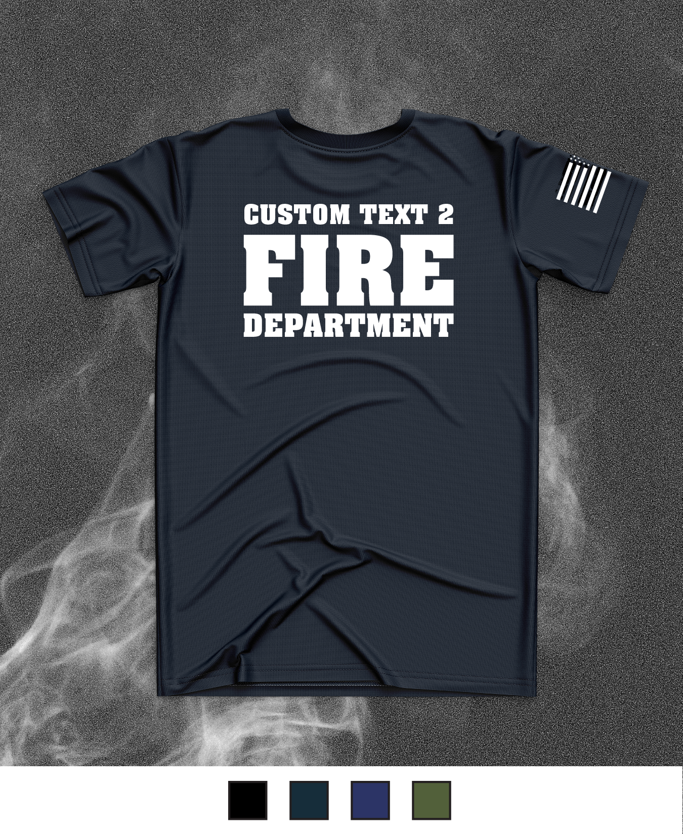 CUSTOM Emblem Core Men's SS Performance Tee - Fire