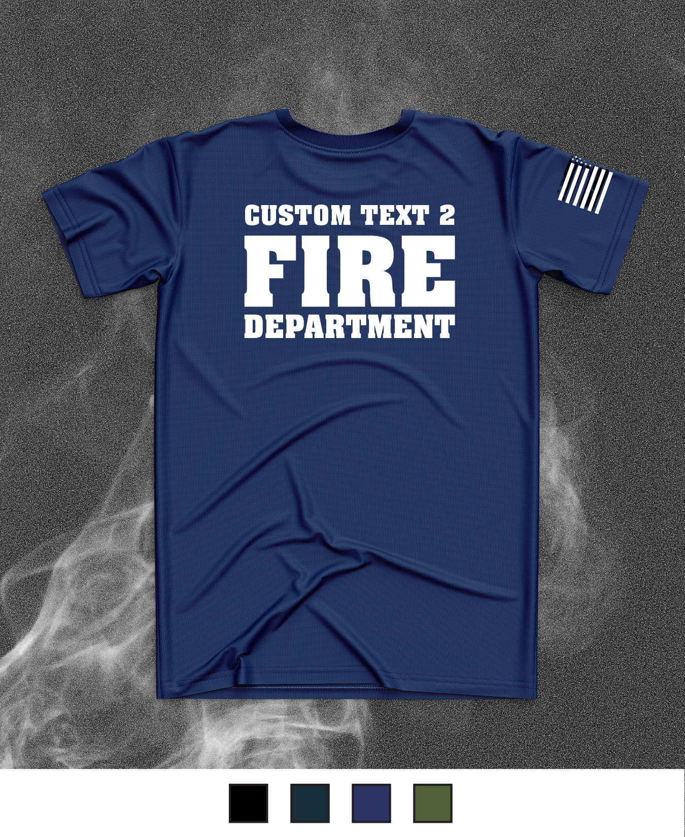 CUSTOM Emblem Core Men's SS Performance Tee - Fire