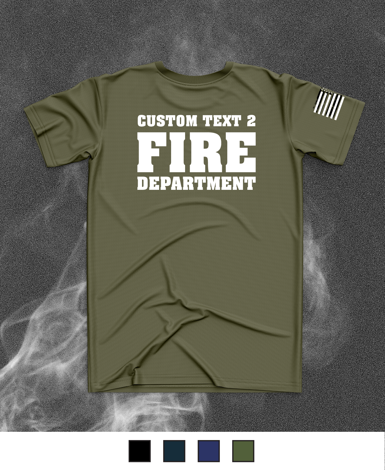 CUSTOM Emblem Core Men's SS Performance Tee - Fire