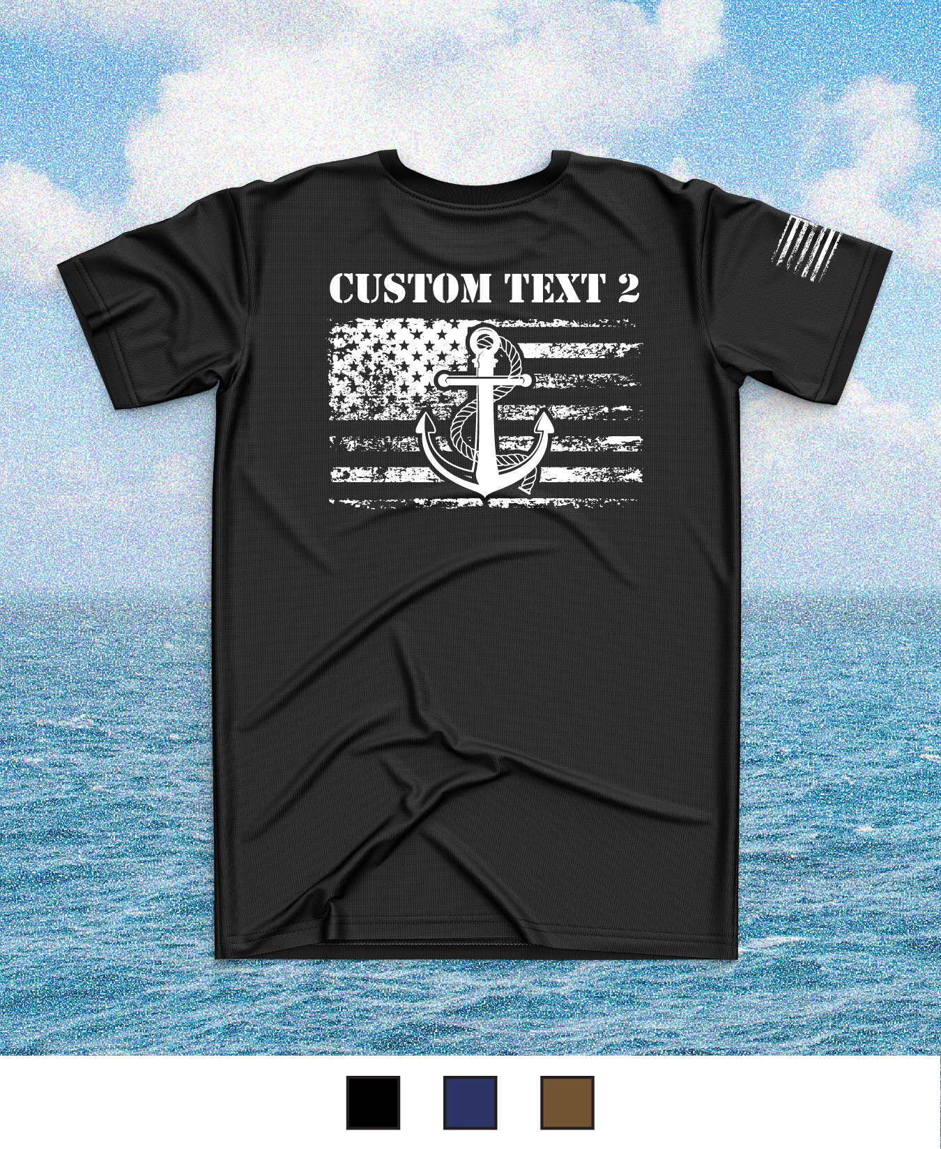 CUSTOM Emblem Core Men's SS Performance Tee - Anchor