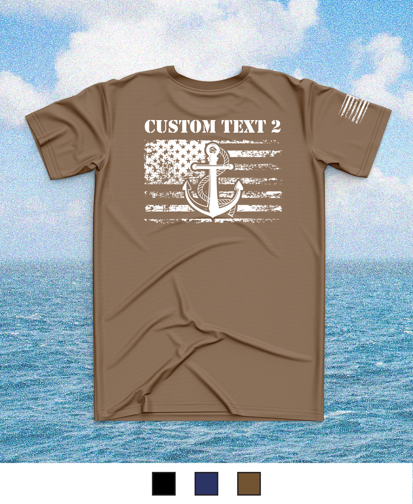 CUSTOM Emblem Core Men's SS Performance Tee - Anchor