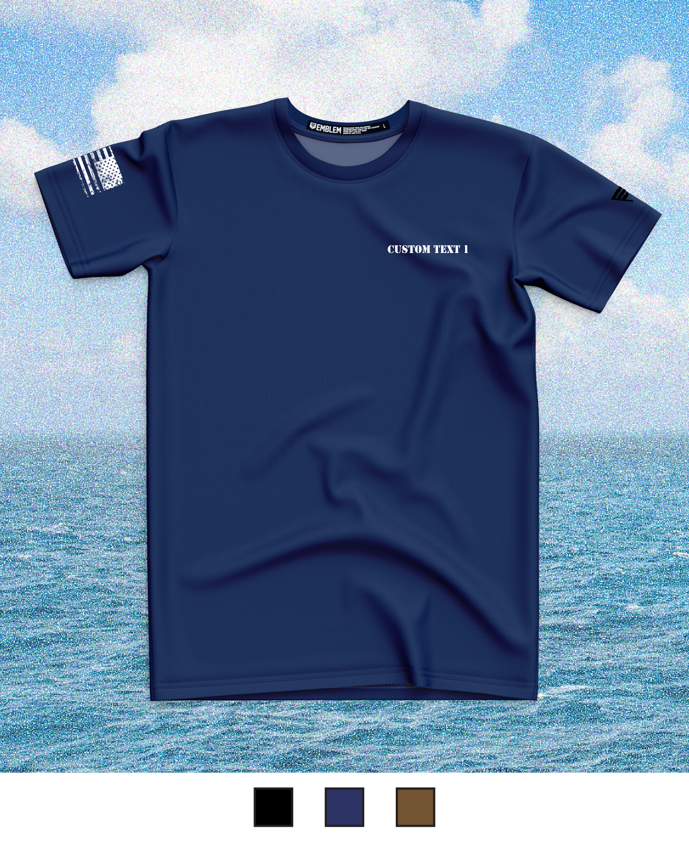 CUSTOM Emblem Core Men's SS Performance Tee - Anchor