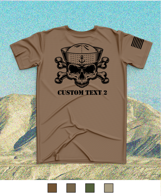 CUSTOM Emblem Anchor Series Core Men's SS Performance Tee - Anchor Skull