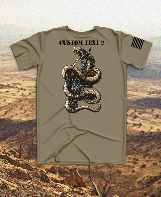 CUSTOM Emblem Snake Series Core Men's SS Performance Tee - Wrapped Snake