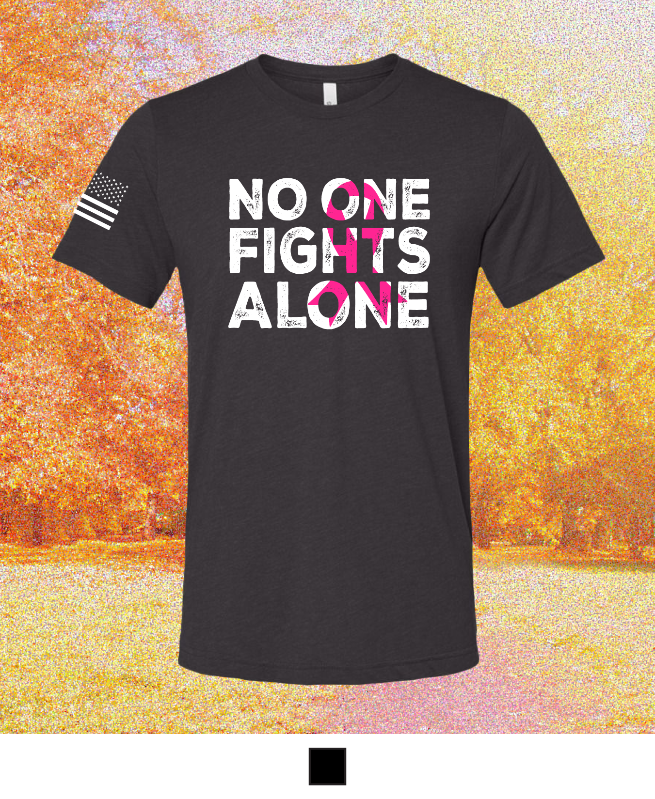 Breast Cancer Awareness Month Comfort Unisex Triblend SS Tee - No One Fights Alone