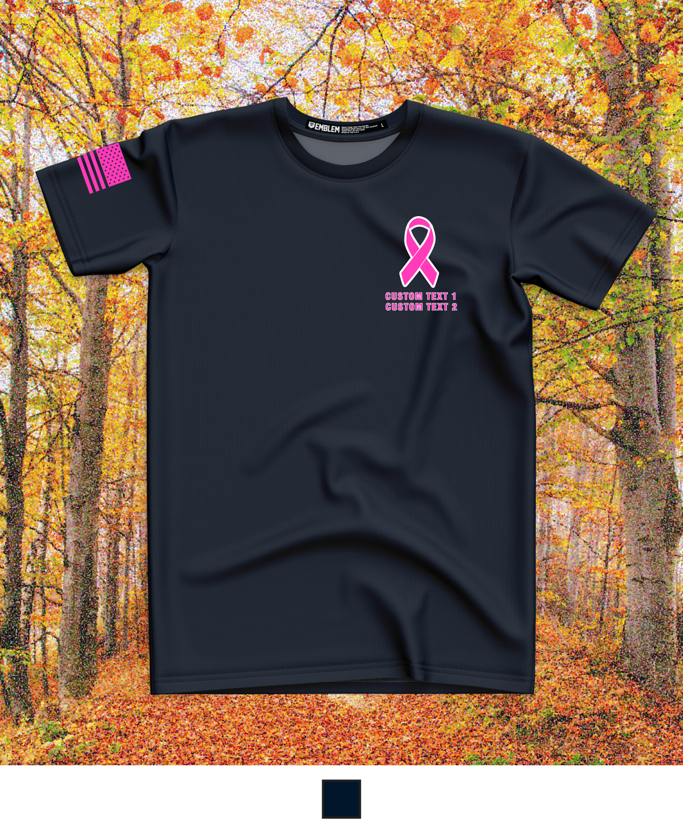 CUSTOM Breast Cancer Awareness Month Core Men's SS Performance Tee - Fire Rescue